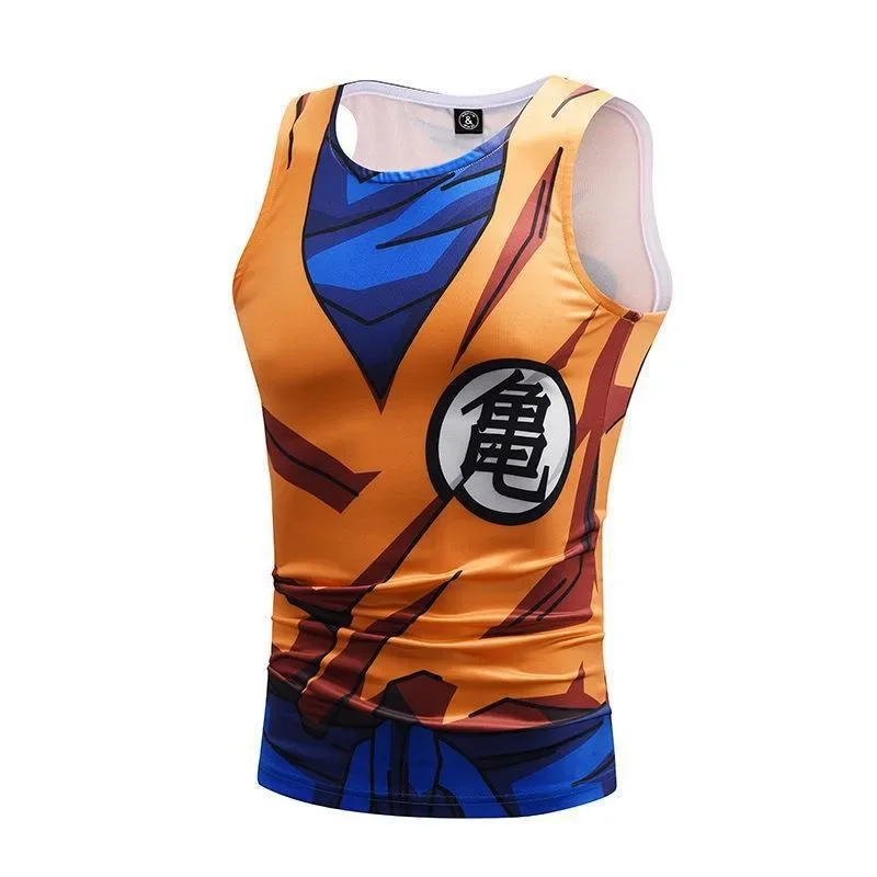 2026 Sommer Dragon Ball Z Goku Kame Cosplay Tanktop, 3D-Druck Retro Streetwear Übergroßes Polyester-Shirt für Männer Frauen Kinder Y2k
