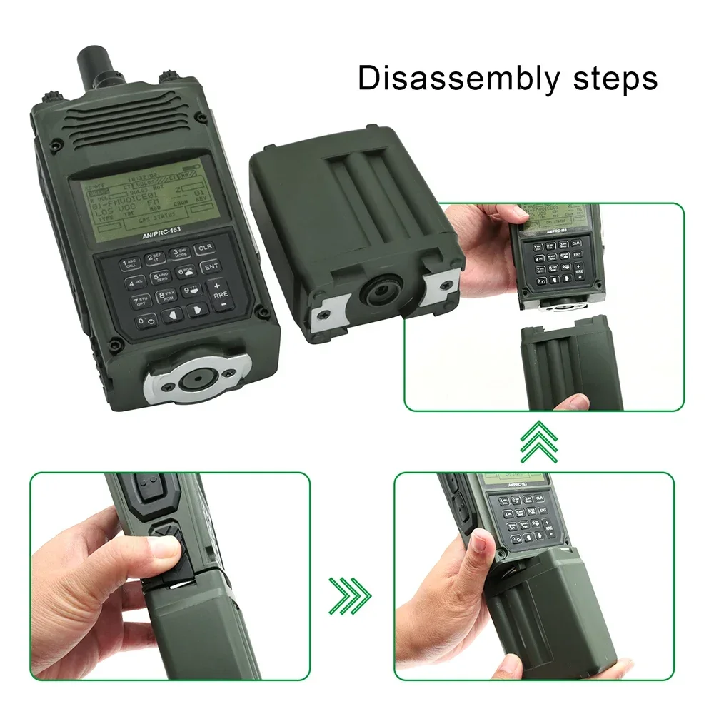 Тактический PRC163 Yaesu Vertex Plug Harris Военный радиопустышка Virtual Box PRC 163 для Yaesu VX-6R VX-7R для тактического Ptt 6-контактный