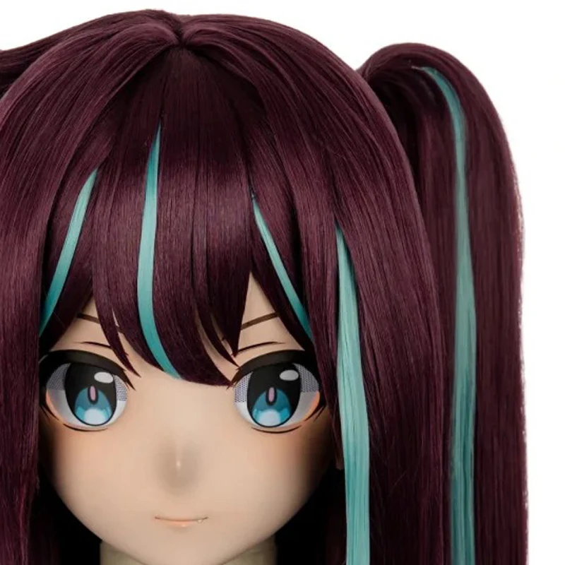 

(MEO022) Customize Handmade Full Head Lockable Crossdress Male to Female Japanese Cartoon Anime Game Character Kigurumi Mask
