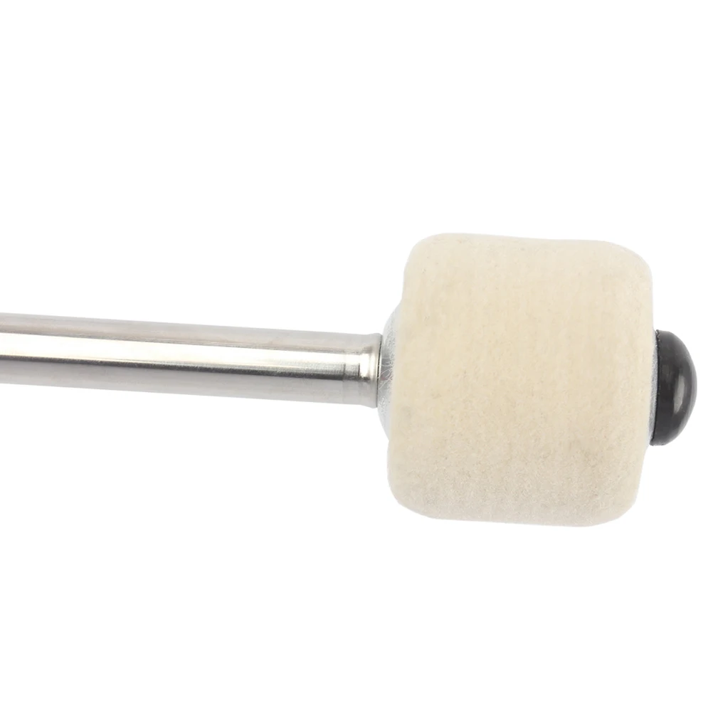 

1pc Drumsticks for Mallet Snare Drum Mallet Wool Felt Head Plastic Handle Durable Non Yellowing Metal Rod Connection Stable Firm