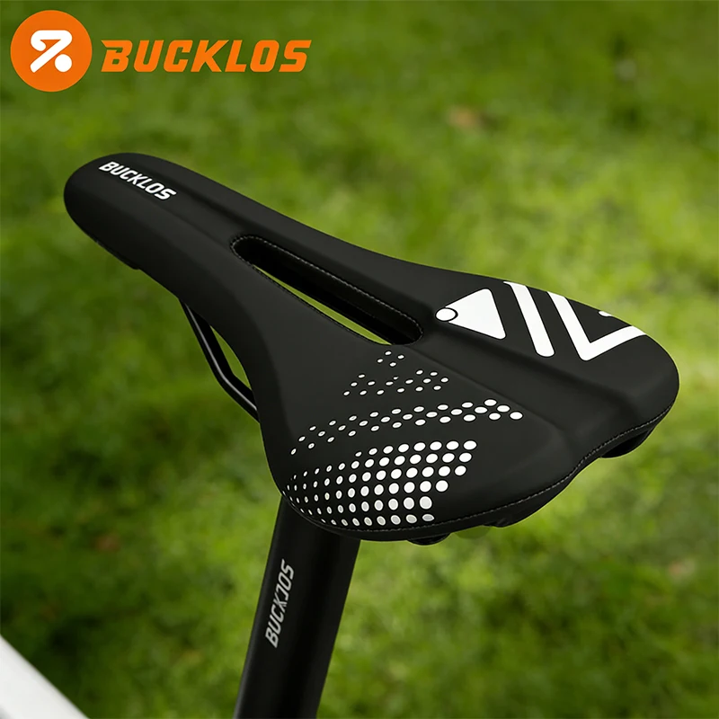 

BUCKLOS Ultralight Bike Saddle Bicycle Cushion Comfortable Shockproof Cycling Seat Saddle Ergonomic Road Mountain Bicycle Parts
