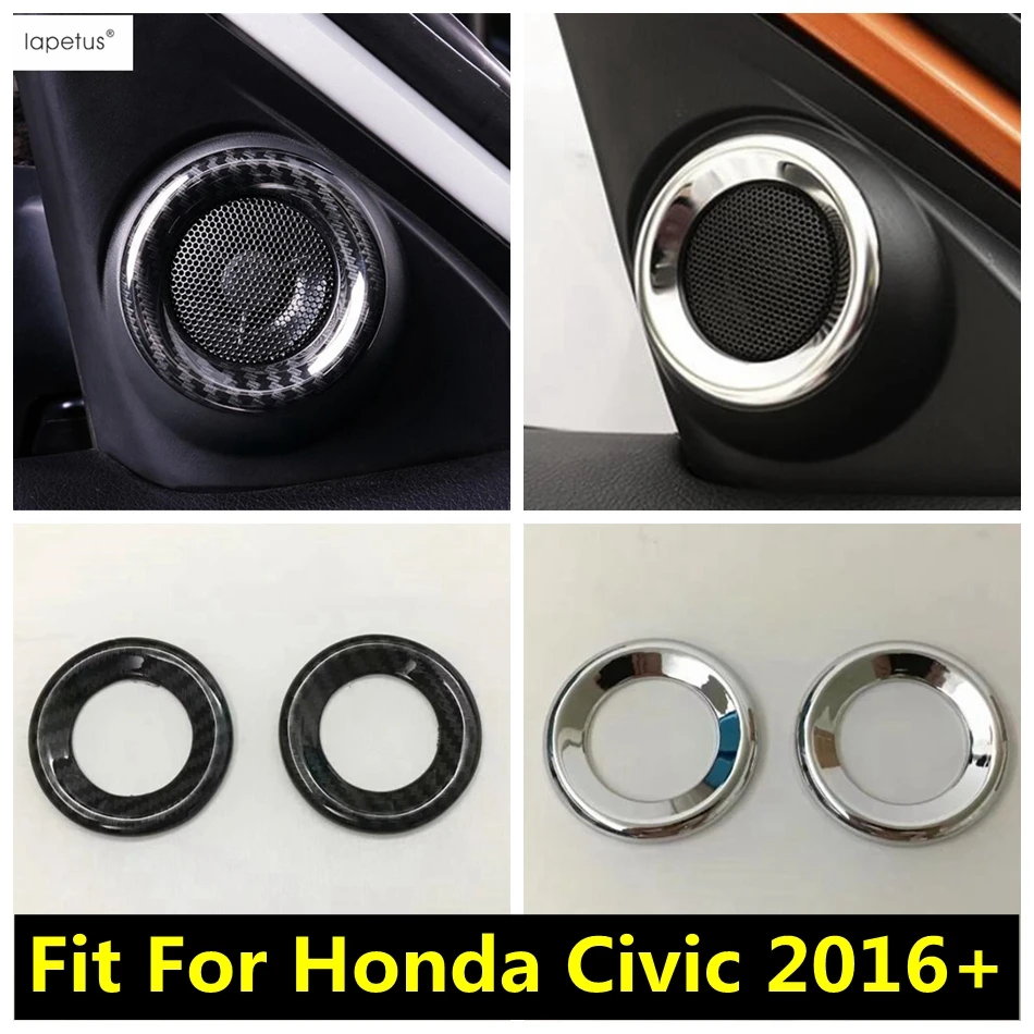 

Pillar A Stereo Speaker Audio Loudspeaker Sound Ring Molding Cover Kit Trim For Honda Civic 2016 - 2020 Car Accessories Interior