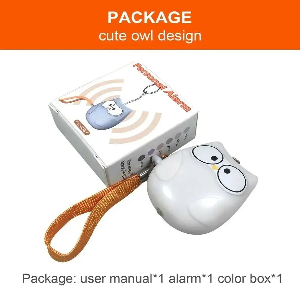 New Anti-attack Self Defense Alarm Rechargeable Battery 130DB Keychain Loud Personal Alarm