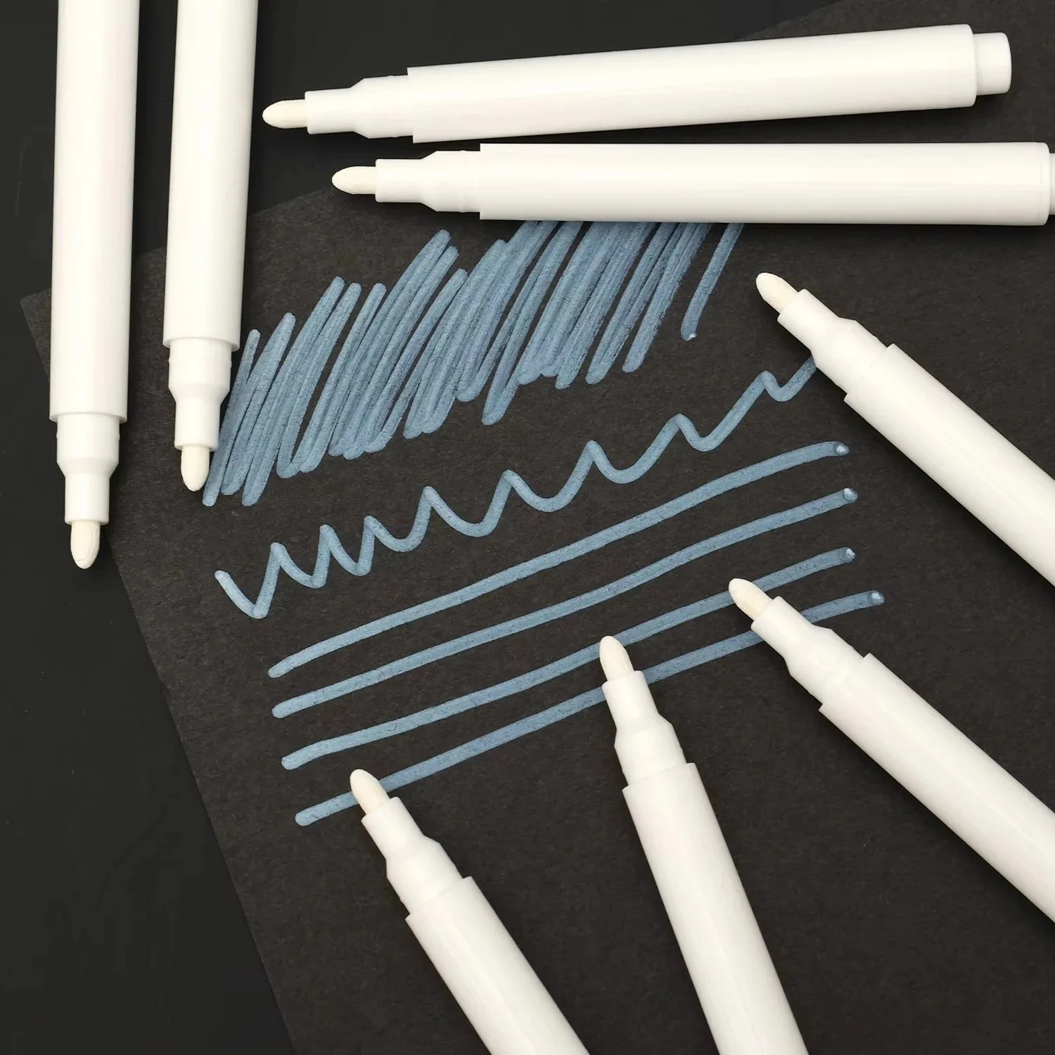5-50Pcs White Liquid Chalk Erasable Pen Marker for Glass Windows Blackboard Chalkboard Window White Pen Washable Erasable Marker image 6