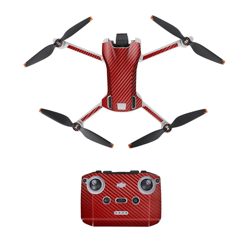 For Sunnylife Scratch-Proof Fitting for RC Remote Control Protective Film of DJI Mini3 Sticker,Red