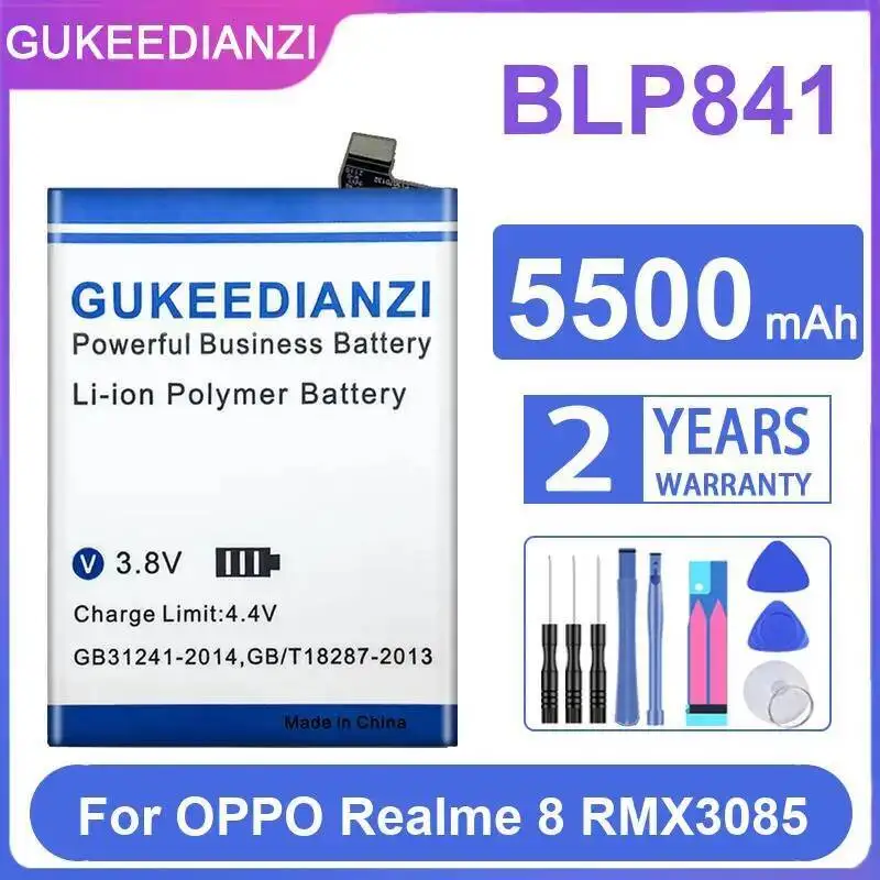 lightweight-for-oppo-realme-8-rmx3085-blp841-5500mah-mobile-phone-battery-good-low-temperature-performance