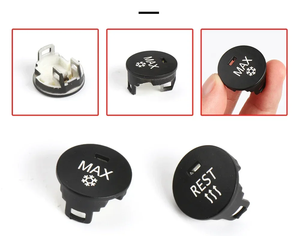 Schalter knopf der Klimaanlage zentrale Steuer knopf abdeckung für BMW 5er E60 E61 61319250196 – Detail 5