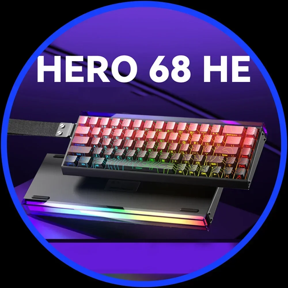

AULA HERO 68HE Magenetic Switch Mechanical Keyboard 8000Hz Wired Keyboard Customized 0.01RT Gaming Keyboards PC Accessories