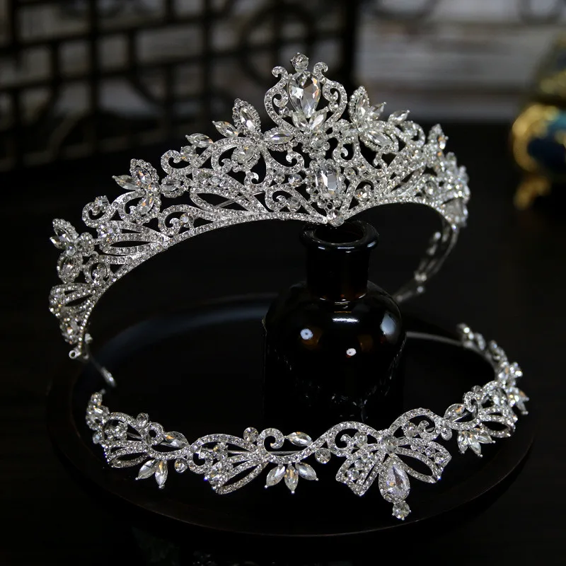 CC Shining Crowns Wedding Hair Accessories Women Tiaras Bridal Headbands Engagement Jewelry Separable Diadems Prom Dress AN509