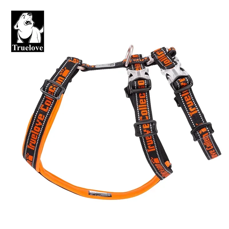 Truelove Dog Harness Nylon 3M Reflective Material Pet Harness Used with Pet Leash Collar SBR Submersible Dnauf Buckle TLH6571