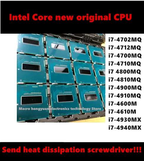 Core Gloednieuwe Originele I7-4610M I7-4702MQ I7-4712MQ I7-4700MQ I7-4710MQ I7-4800MQ I7-4810MQ I7 4900mq I7-4910MQ I7-4930MX Beker