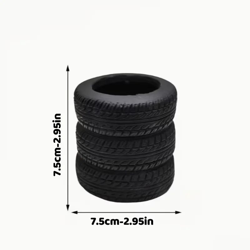 Simulation Tile-Shaped Pen Holder, a Great Desktop Item for Car Enthusiasts, Funny and Personalized Desktop Storage Bucket