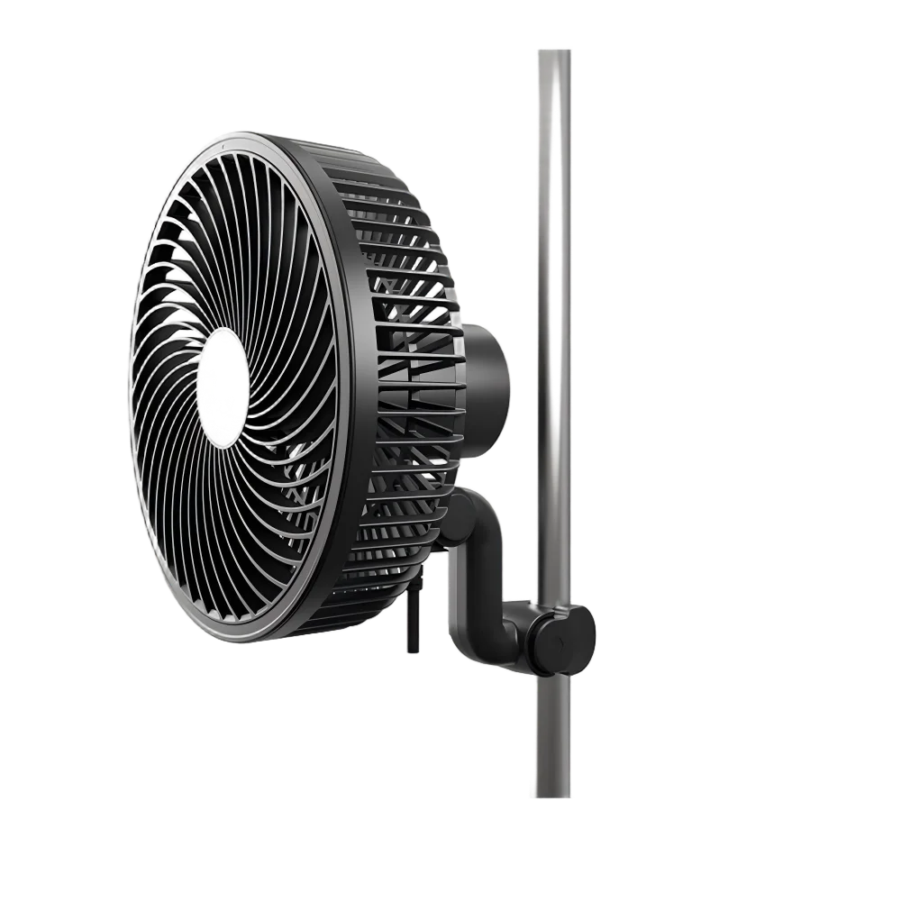 

BAVAGREEN 6 Inch Quiet Grow Box Clip on Fan Strong Clamp IP54 Waterproof Smart Oscillating Fan for Indoor Plant Tent Cooling