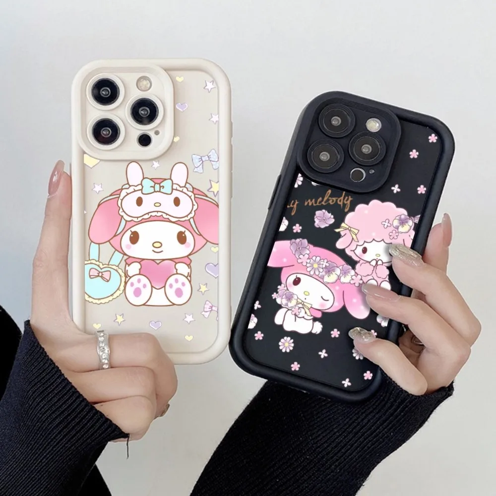 MY MELODY Cute Sanrio Phone Case For Iphone 15 14 12 11 13 PRO MAX Plus X XS XR Shockproof Back Cover