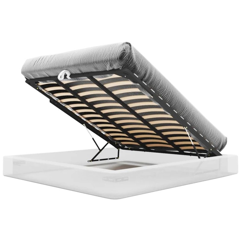 DIY Manual Storge Bed Frame Easy Install Operation Simple Pull-up Floding Multifunction Bed Mechanism