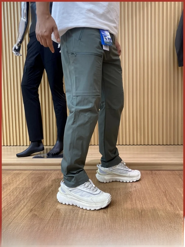 

Qui Dry дышащая мужская уличная легкая спортивная спецодежда прямые повседневные брюки Ci уличная нейлоновая ткань