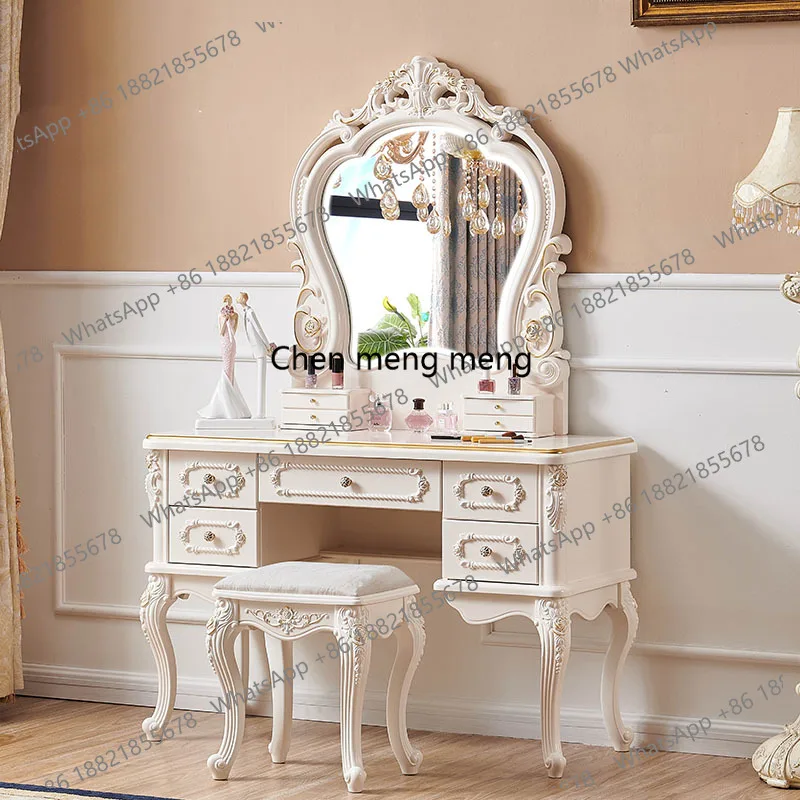 European Unique Vanity Table Lounge Creative Luxury Design Modern Cheap Safe Dressing Table