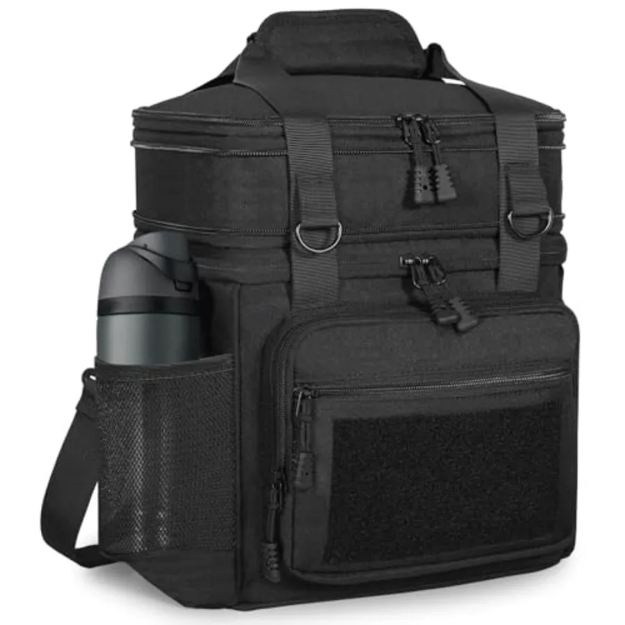 

Tactical Lunch Box Cooler Bag - Expandable Insulated Lunch Bag for Men Women - Large Lunchbox for Adults Work Shifts Outdoor Tr
