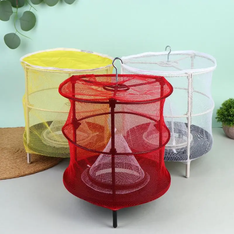 New Fly Trap Cage Hanging  Catcher Net Portable Fold  Trap For Outdoor Garden Orchard Vegetable Farm Reusable Fly Mesh
