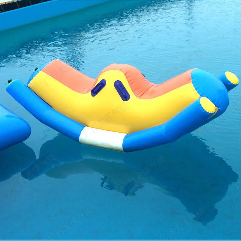 2024 Hot Water Park Game Floating Inflatable Water Seesaw Toys for Children Outdoor Water Recreation Equipment