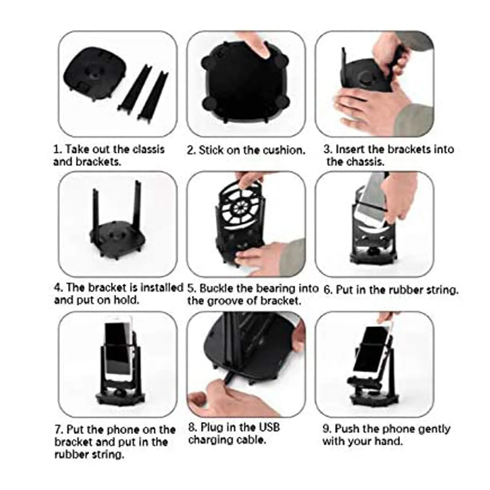 ABCA-2X Phone Swing For Pet Elfs GO Cellphone Pedometer Steps Counter Support 2 Phones Quick Steps Super Mute Counter