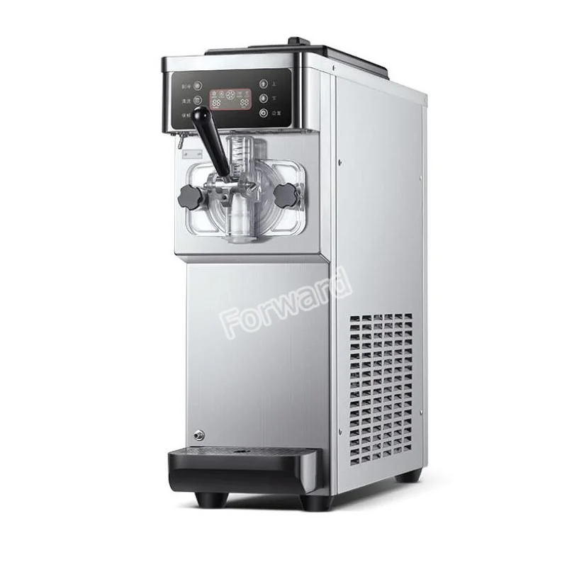 Mini Desktop single head ice cream machine 16L/H Small space 1 flavor tabletop soft ice cream machine for sale