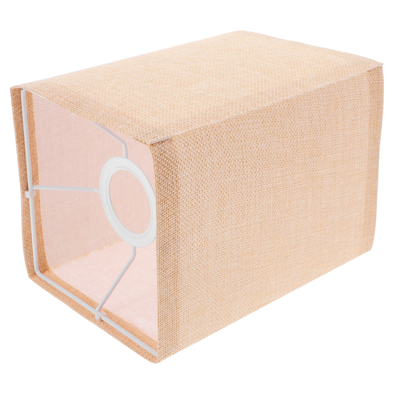 

Fabric Lampshade Rectangular Drum Style Soft Light Diffusion for Hotel Guest Room Bedside Lamp Floor Lamp Cover E27