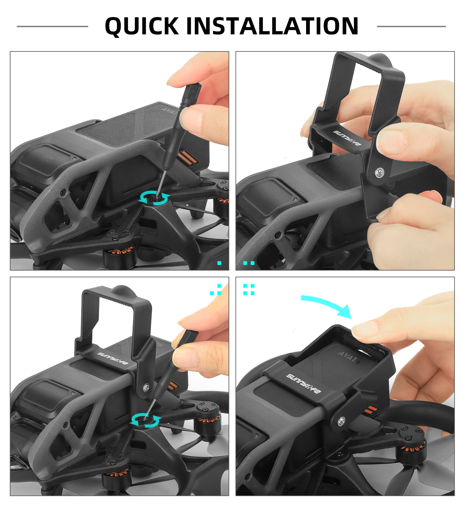 Battery Anti-release Buckle Lock-up Anti-falling Foldable Battery Safety Lock Buckle Guard for DJI Avata Drone Accessories