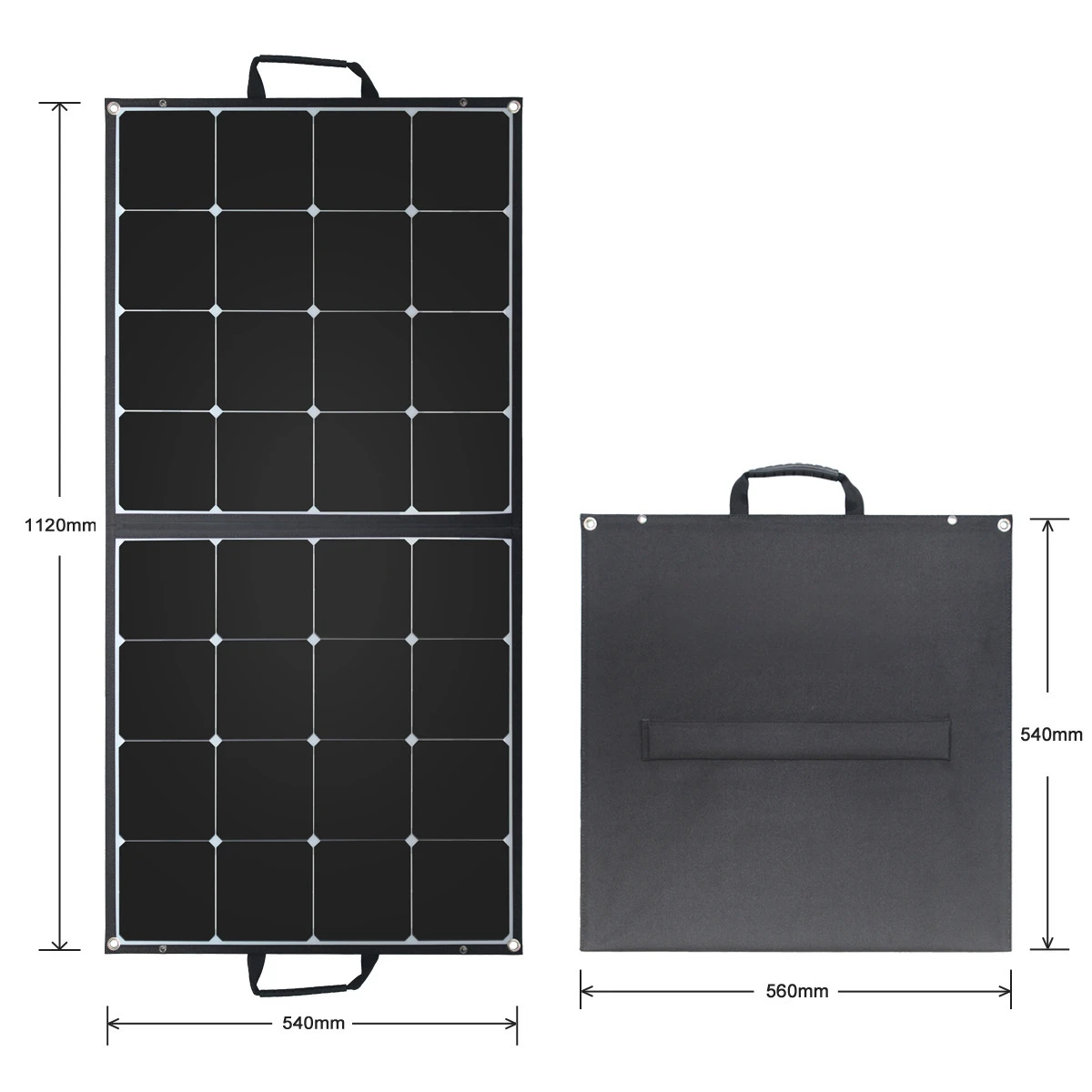 

Amazon Hot Sale 100W Folding Solar Flexible Board Monocrystalline Silicon Solar Power Outdoor Essential Direct Charging