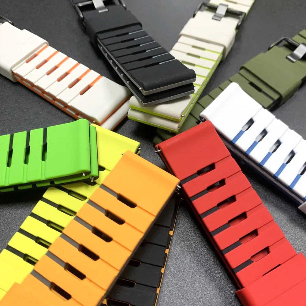 22 ミリメートルシリコンバンド Xiaomi 時計カラー 2 S1 S2 S3 S4 スポーツ交換用ソフトストラップガーミン/華米/HUAWEI 時計リストブレスレット