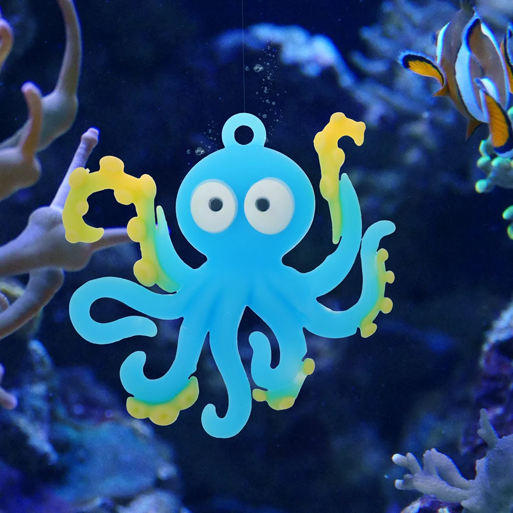 

6Pcs Fish Tank Accessories Decorations Floating Marine Animal Adorn Safe Material Durable Non Fading Color Natural Beautiful