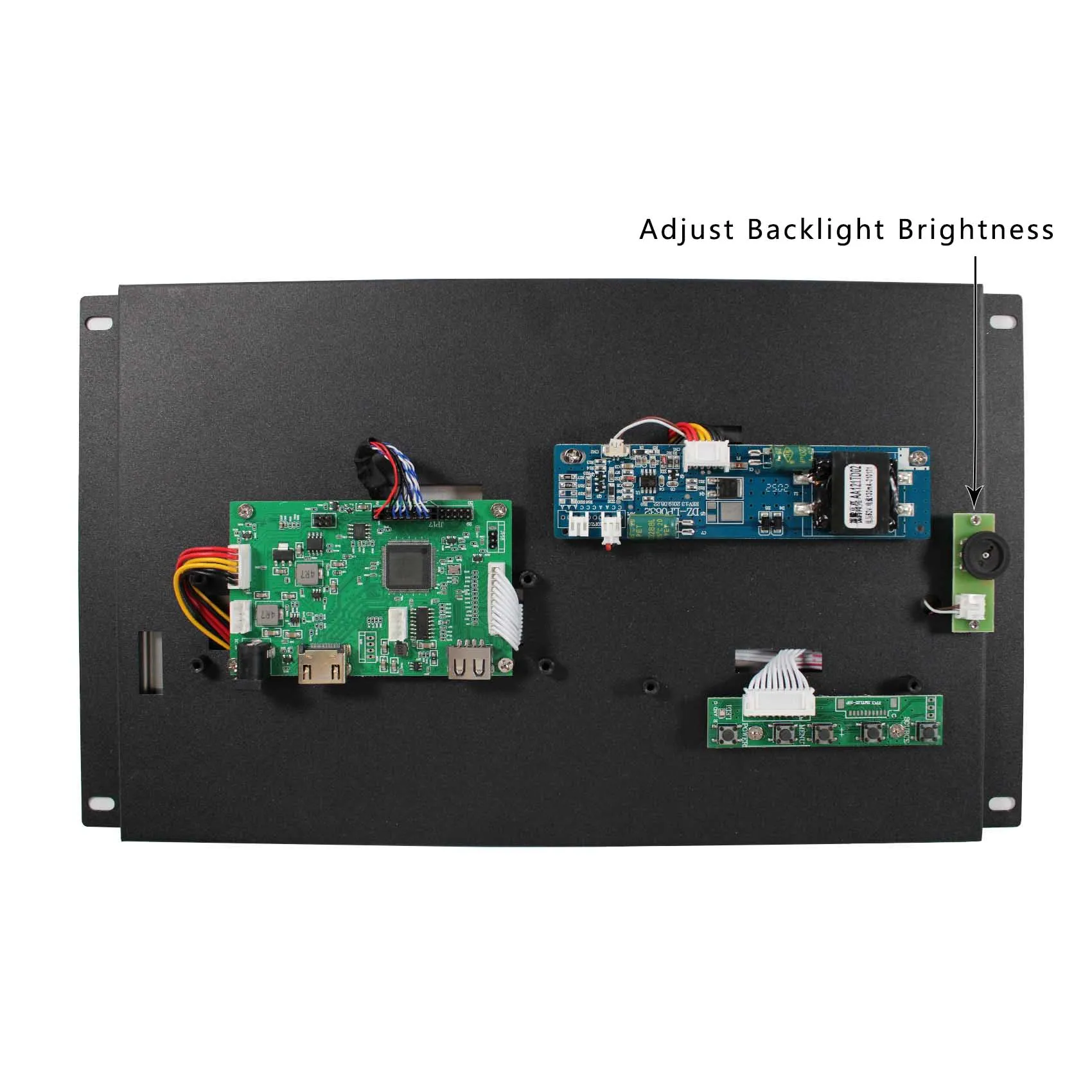 12.1inch Outdoor LCD 1000nit 1280x800 H/D USB LCD Controller Board Metal Case