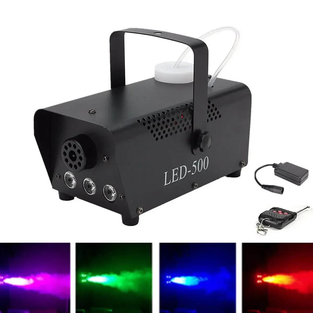 

500W Fog/Smoke Machine w/ Remote RGB LED DJ Thrower DJ Party family ball leisure parties Light Smoke Thrower