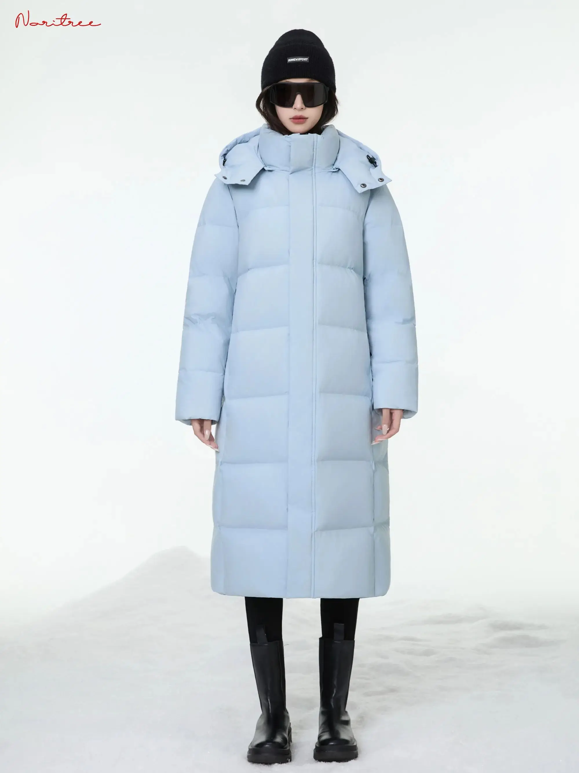 

Fit -25 ℃ Холодно-зимние длинные пальто на утином пуху женские более толстые теплые пальто костюм пальто парки с капюшоном wy2321