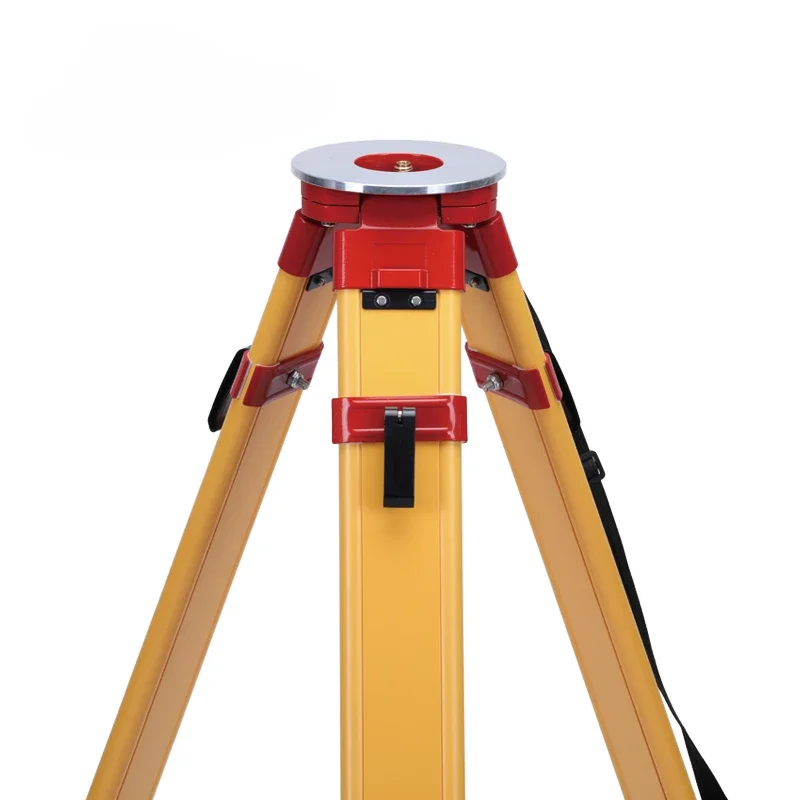 2024 Wooden Survey Tripod With Flat Round For Surveying Equipment Auto Level GPS GNSS Total Station Low Price