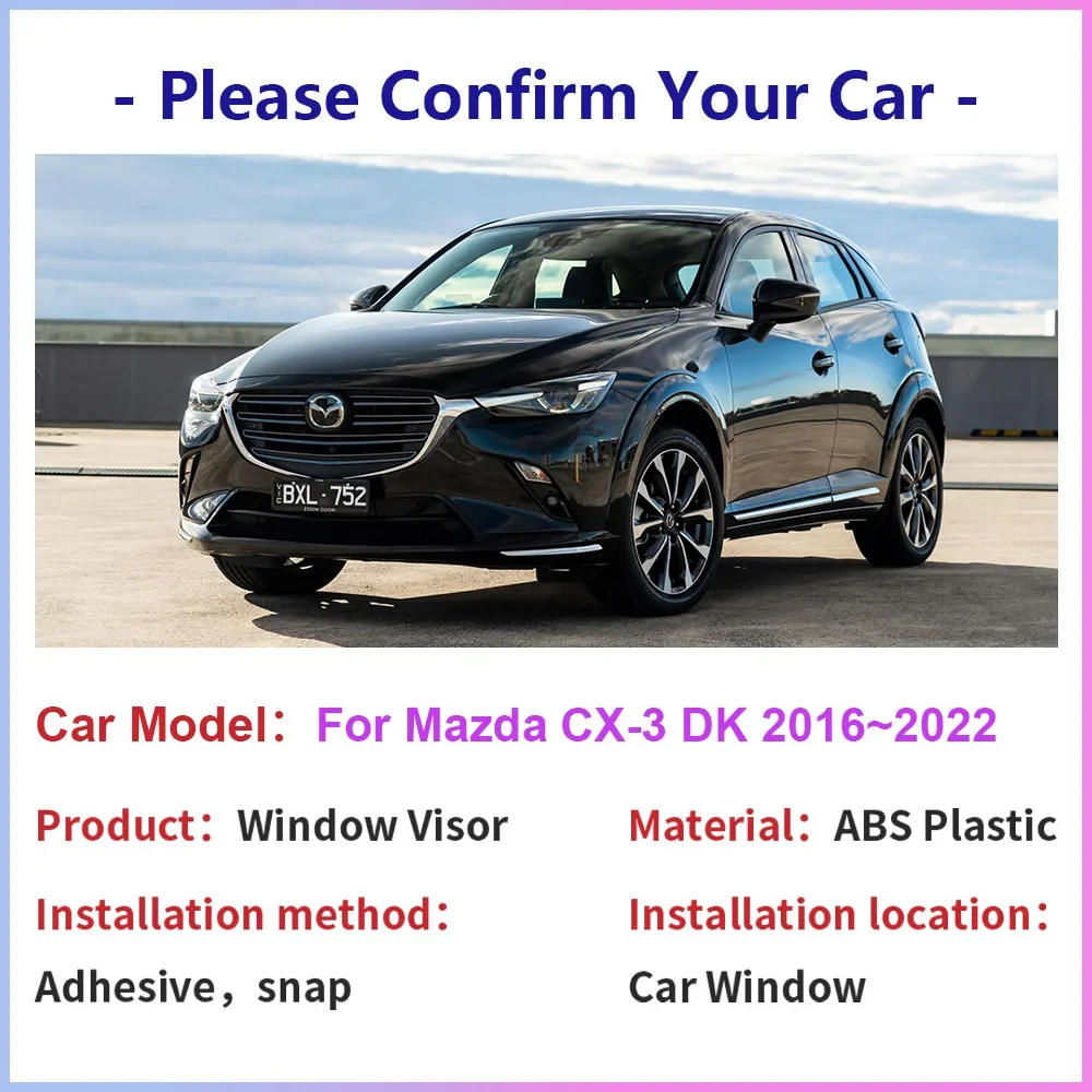 マツダCX-3,cx3,dk,2016〜2022 2017 2018 2019 2020 2021,車のサイドフェンダー,煙の保護を防ぎます