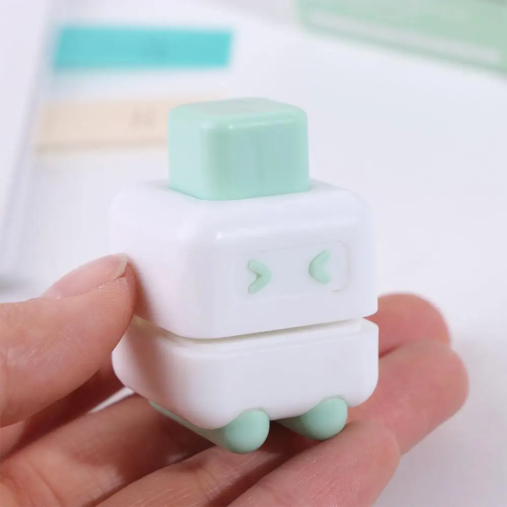 3pcs Cute Squint Hole Puncher Loose Leaf Bind Single Hole Paper Puncher Cartoon Precise Round Hole Puncher Punch