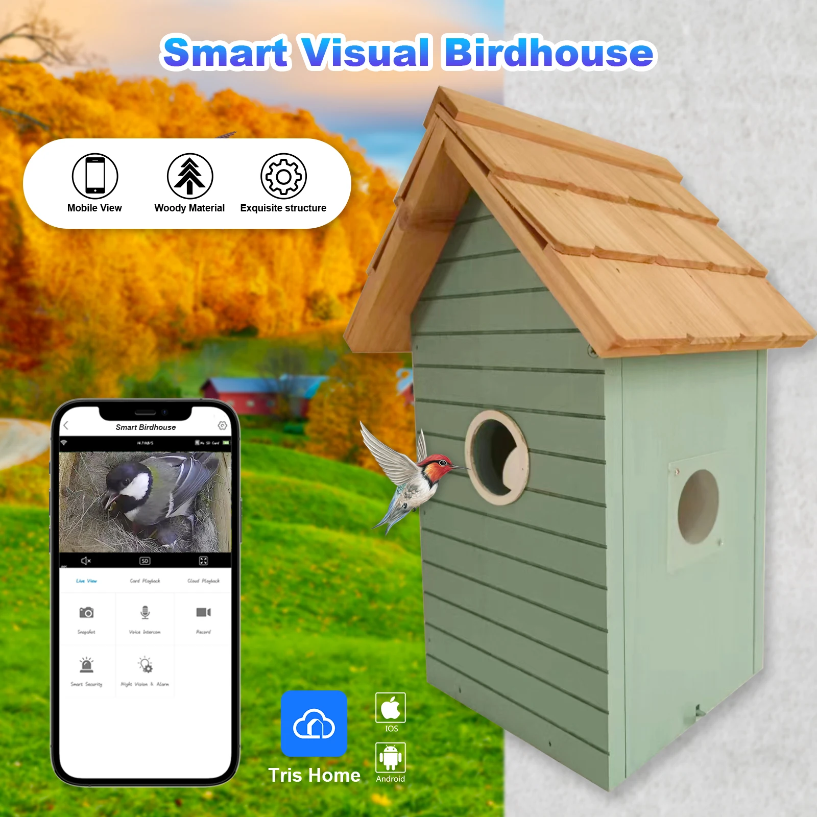 Harga Pabrik Kamera Rumah Pemb - Smart Bird Feeder Camera ulasan dan harga