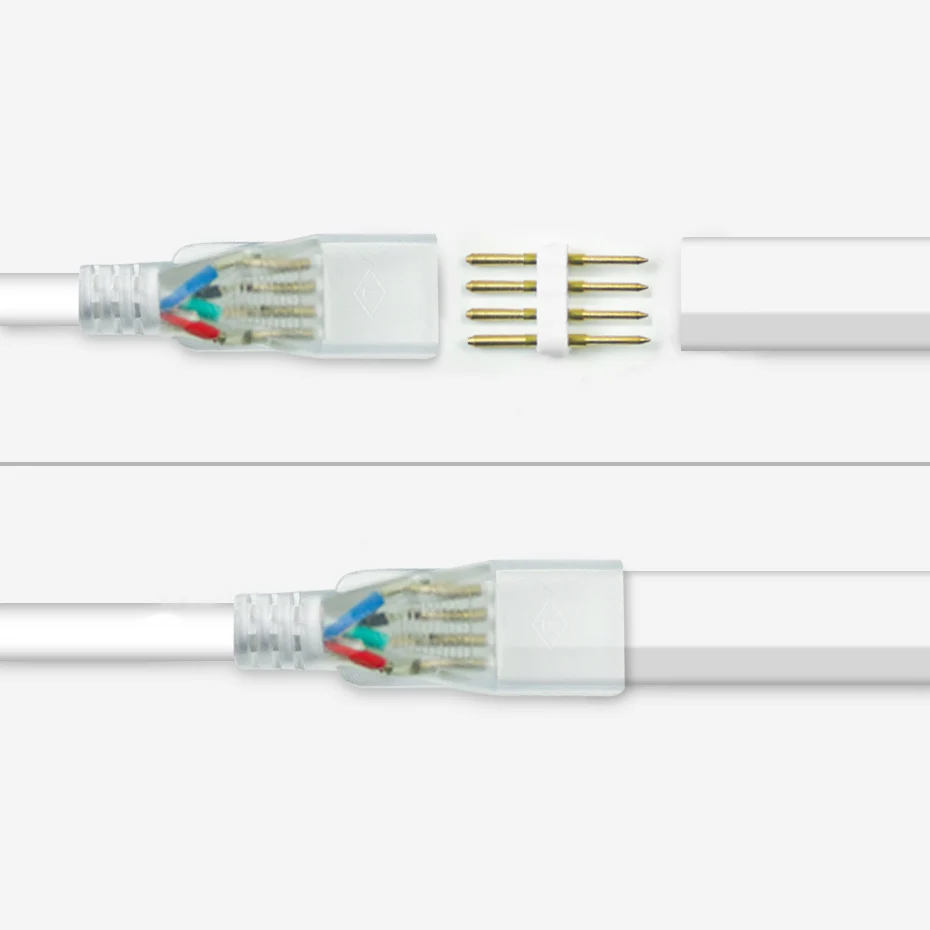 وحدة تحكم ذكية Tuya WiFi & RF RGB 4Pin 220 فولت 750 وات-1500 وات الاتحاد الأوروبي/الاتحاد الأفريقي/المملكة المتحدة قابس طاقة لشريط النيون LED مع جهاز تحكم عن بعد بالأشعة تحت الحمراء #5