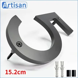 12-15 Cm Exterior House Numbers 3D Signs Alphabet Home Outdoor Numbers Address Plate 5-6 Inch Digital Welcome Sign Front Door