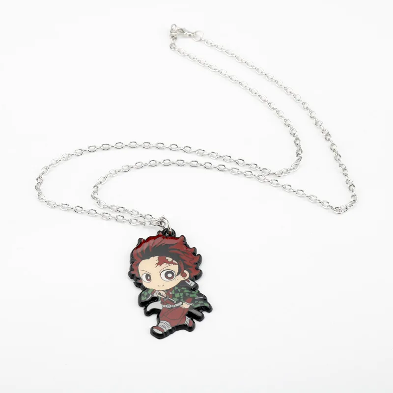 Cartoon Anime Necklace Animation Derivatives Tanjirou Nezuko Zenitsu Inosuke Kyoujurou Uzui Tengen Creative Fashion Present