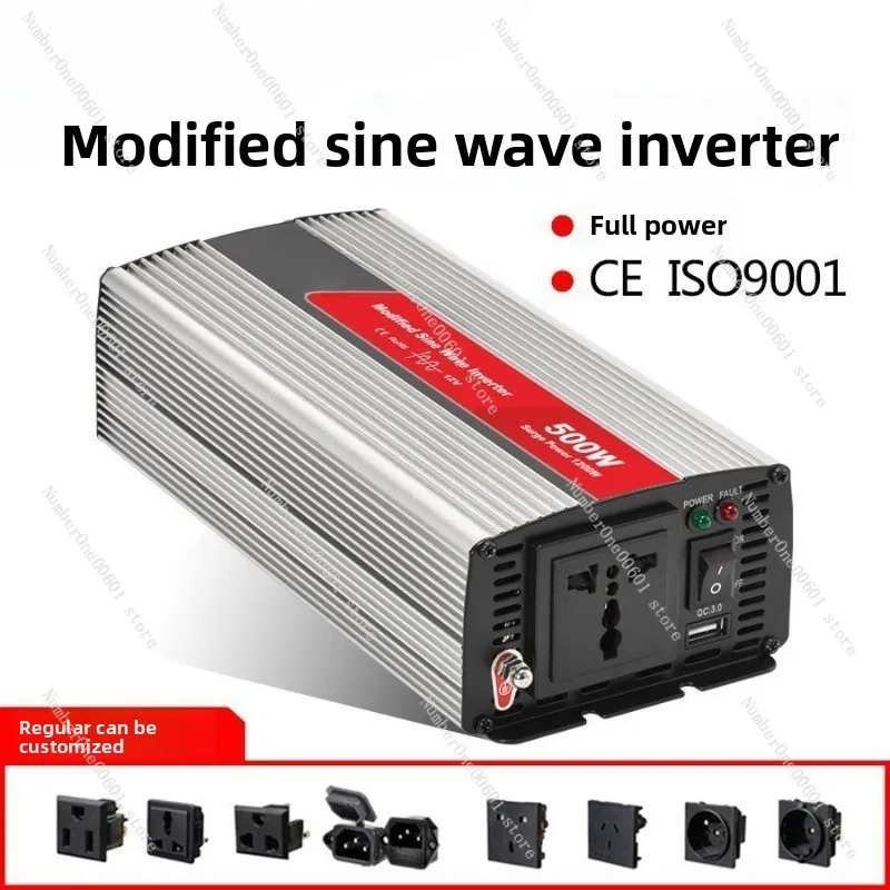 500W Off-Grid Inverter 12V to 220V Modified Sine Wave for Home, Vehicle, and Solar Power