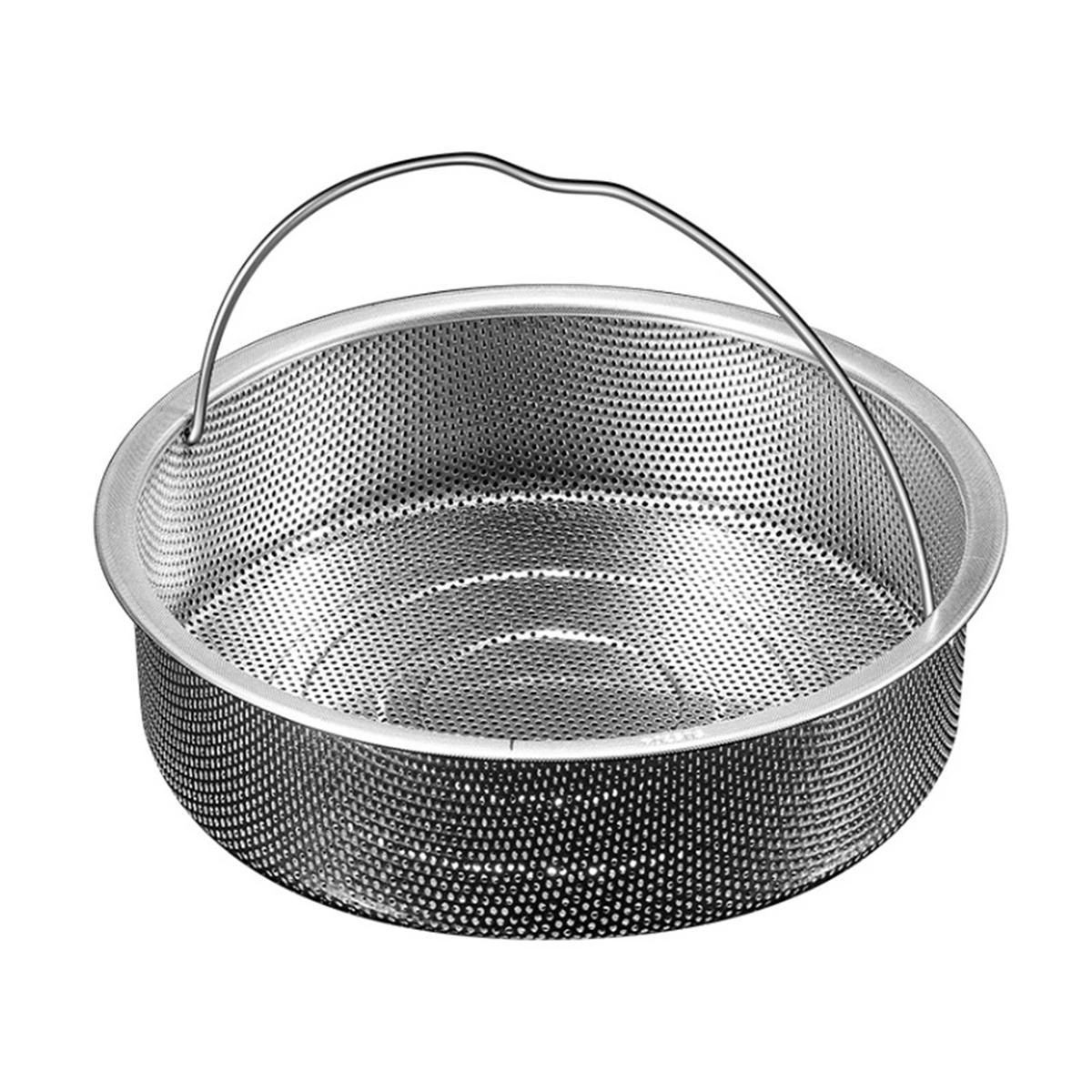 Stainless Steel Steamer Basket with Handles for Steaming Vegetables and Cooking Kitchen Tool for Even Steam Distribution