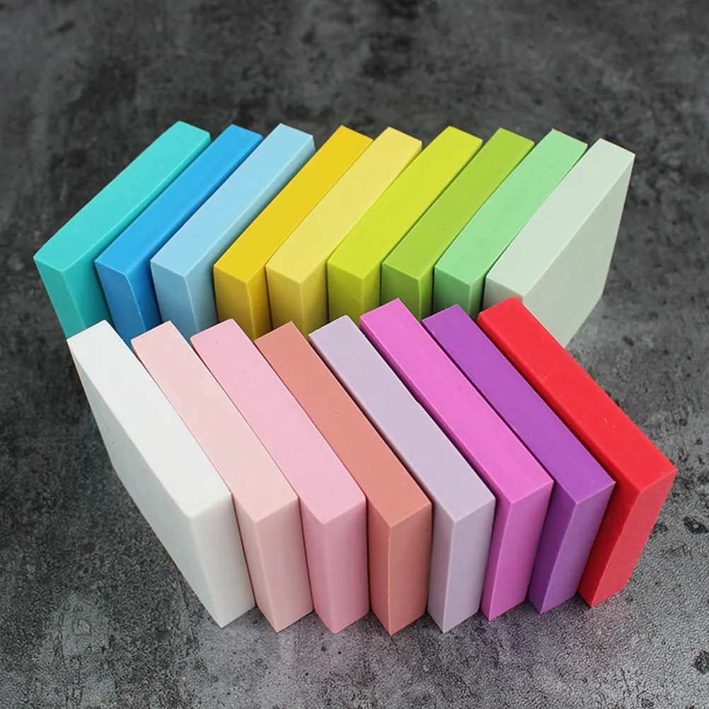10 個プロフェッショナル手彫りゴムスタンプレンガ彫刻ゴムレンガ丸型と四角形ゴムスタンプツール (ランダムカラー)