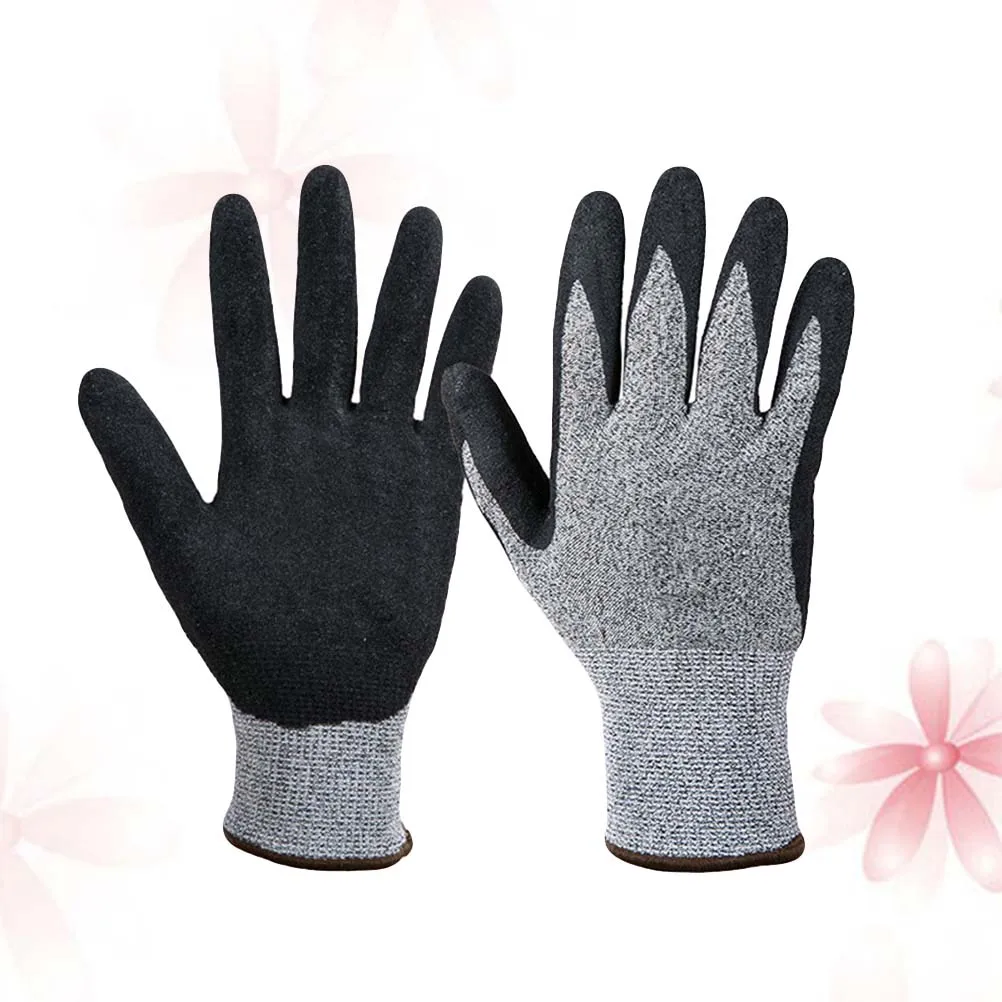 

1 Pair High Performance Cut Resistant Gloves Safety Protective Hand Gloves for Slicing Cutting Gardening Work Size L