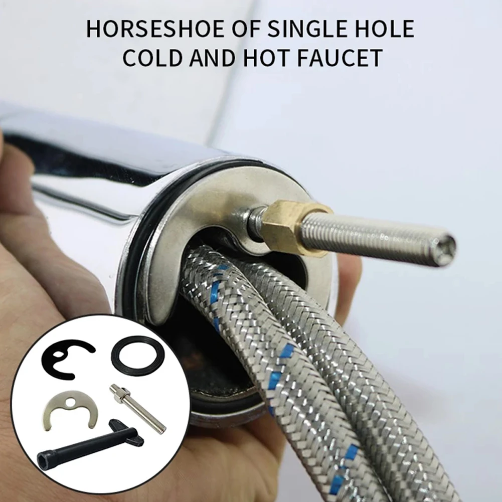 Faucet Sink Wrench Plastic Hexagonal Wrench With Gasket&Bolt Tap  Fixing Fitting Kit Bolt Washer Wrench Plate Basin Repair Tools