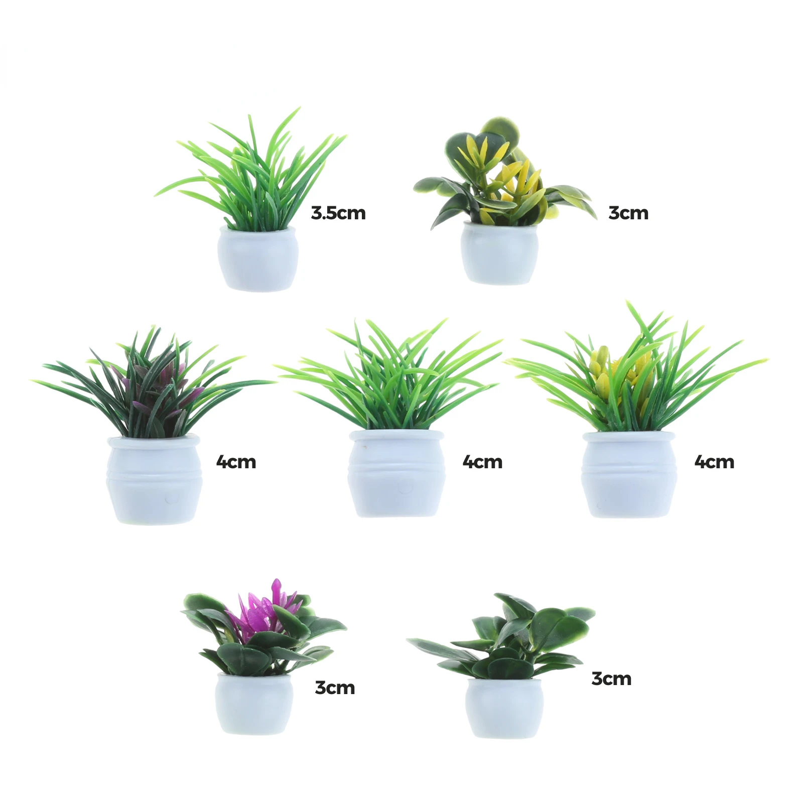 7 шт., миниатюрные цветочные горшки в стиле хо
