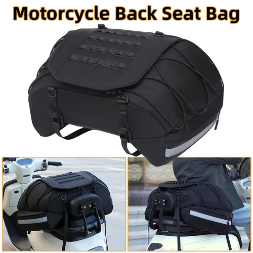 Bolsa Universal para asiento trasero de patinete, bolsa trasero impermeable para motocicleta, viaje, ciclismo, montar, deporte, paquete de equipaje