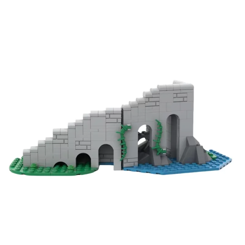 

MOC Medieval Fortress Slope Building Model - Customizable Small Part Set of 194 Pieces - Assembly Toy Building Blocks Decoration