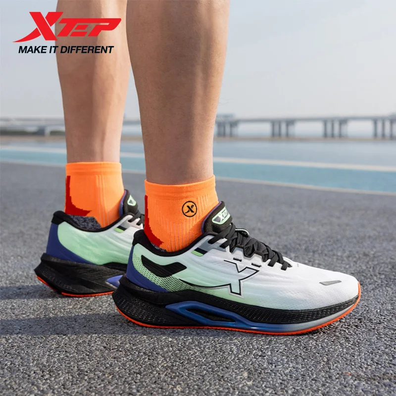 Xtep Tancheng 2.0 Professional Running Shoes for Men 2025 Spring Shock-absorbing Rebound Mesh Breathable Sneakers 975119110020